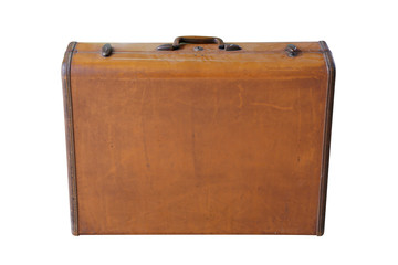 Brown retro suitcase