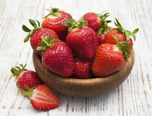 fresh sweet ripe strawberries