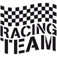 Racing Team Flag Design