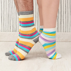 couple in socks