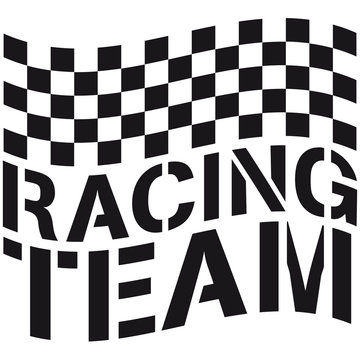 Racing Team Flag Design