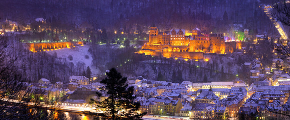 Heidelberger Schloss im Winter © eyetronic