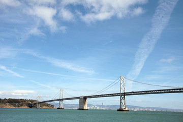 Bay Bridge connecting Oakland and San Francisco
