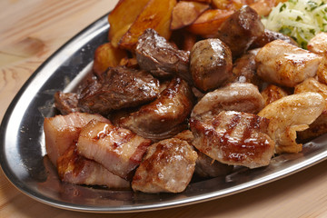 meat with cabbage and potatoes