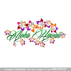 illustrations, aloha, hawaii, leaves, hibiscus, floral