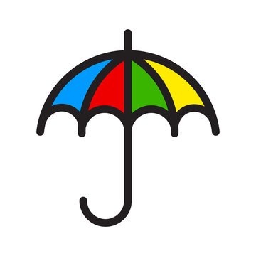 Umbrella Colorful Icon