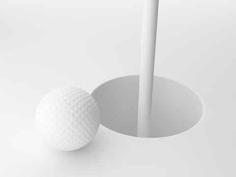 3d render golf ball