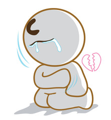 He broken hart and very sad