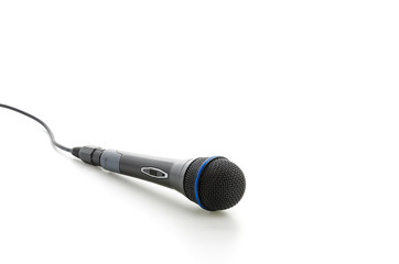 Microphone isolated on white