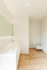 Obraz na płótnie Canvas nice modern bathroom, sink view
