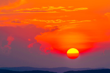 Obraz premium Sunset sky