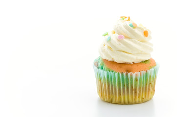 Cupcakes isolated on white background