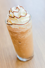 Mocha coffee frappe