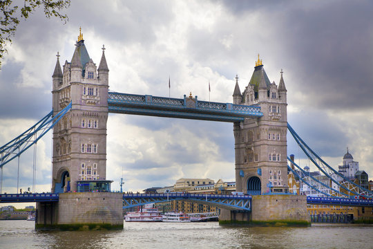 Tower bridge on the river Thames