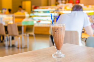 Iced mocha coffee