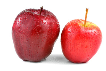 Яблоки, малиновое и розовое