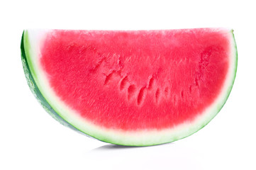 Fresh sliced watermelon isolated on white background