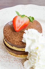 Chocolate pudding pancake