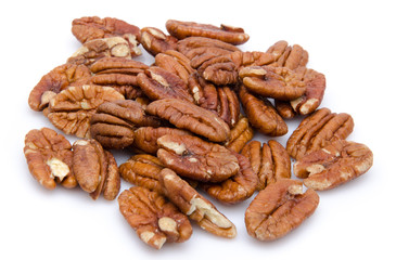 Heap of pecan nuts