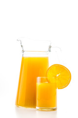 Orange juice glass