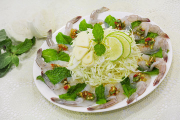 Shrimp in seafood sauce,hot and spicy