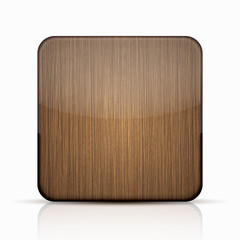 Vector modern wooden icon