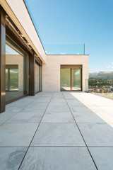terrace of a modern building