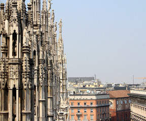 Fototapeta na wymiar Cathedral of Milan, Duomo di Milano, Italy