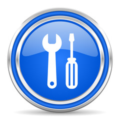 tool blue glossy web icon