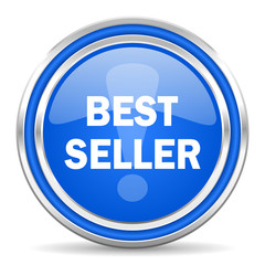 best seller blue glossy web icon