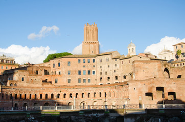 Fototapeta premium Trajan's Forum at the Fori Imperiali in Rome