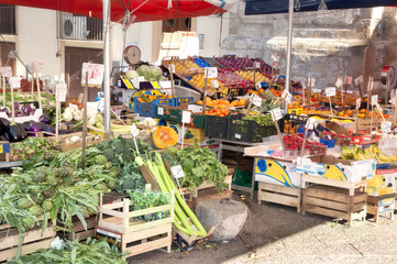 Street market in Palermo, Sicily