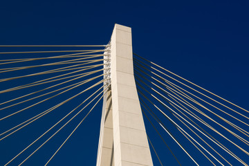 Fototapeta na wymiar cable-stayed bridge