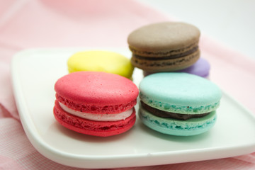 Colorful French Macaroons