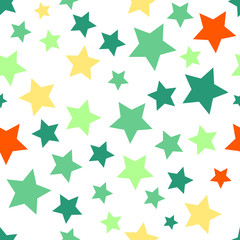Obraz premium Seamless background with colorful stars