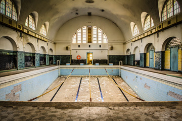 abandoned old pool