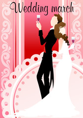 Illustration of wedding