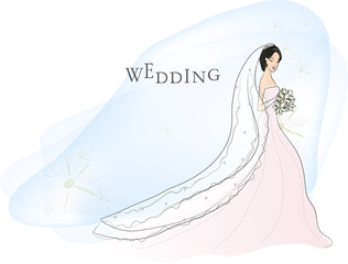 Illustration of wedding