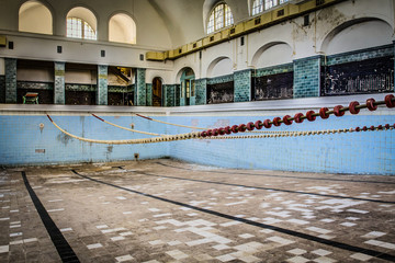 abandoned old pool