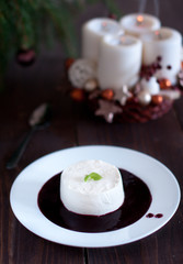 Italian dessert panna cotta
