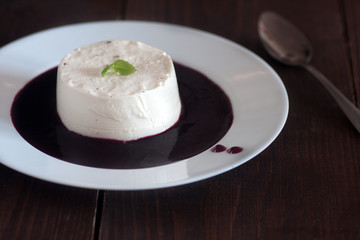 Italian dessert panna cotta