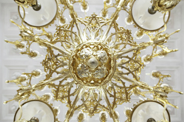 Old brass lamp