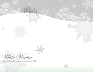 Obraz premium Illustration of winter