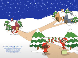 Illustration of winter