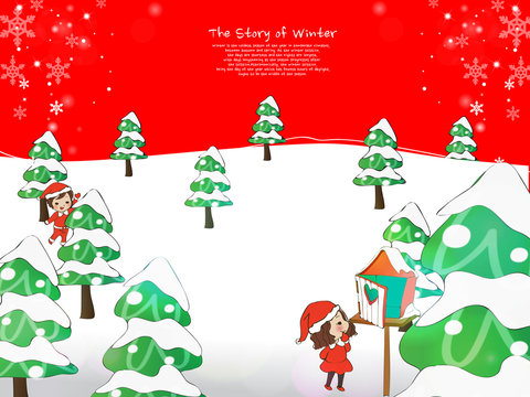 Illustration of winter