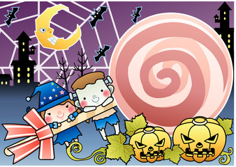 Illustration of Halloween day