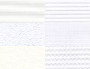 Set of white textures.