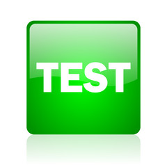 test computer icon on white background