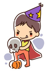 Illustration of Halloween day