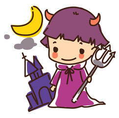Illustration of Halloween day